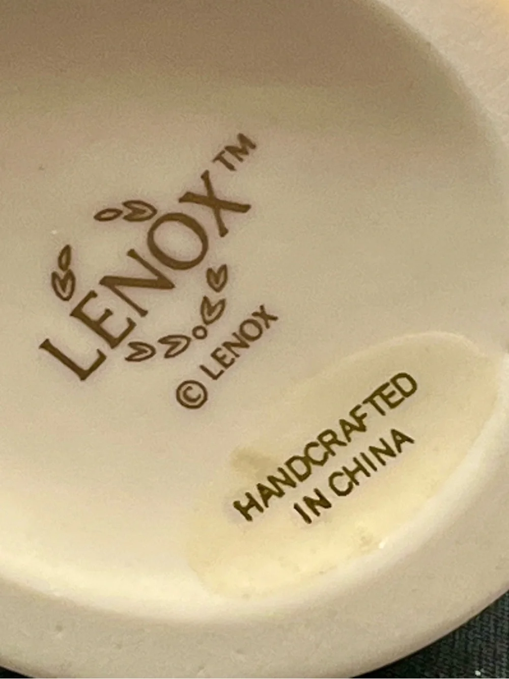 Lenox Rose blossom bud vase porcelain 24K Gold Trim ivory cream set of 2
